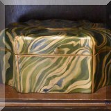 D23. Marbled decorative box.  